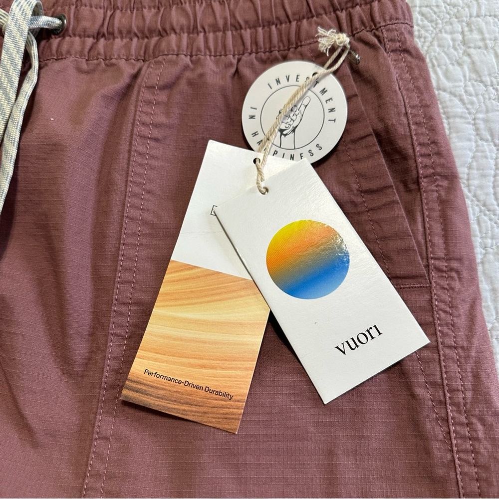 Vuori Women’s Set Of NEW Mauve Vintage Ripstop Short & Blue Sleeveless Tee Sz.M - Picture 9 of 12